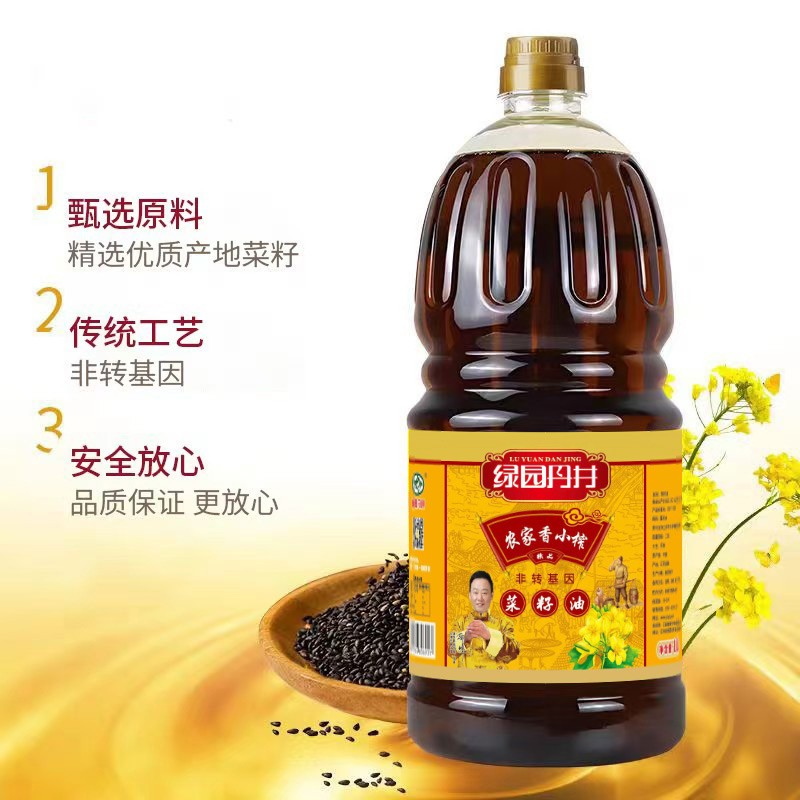 钱柜qg777 农家香小榨菜籽油 1.8L